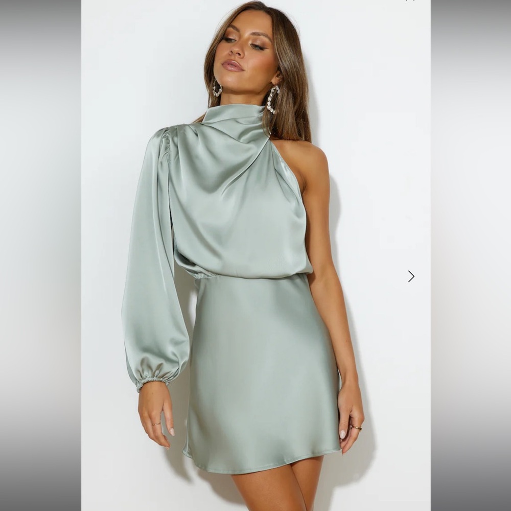 Hello Molly Meet Me Tonight Dress-Sage Size 2